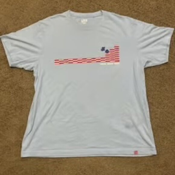 Uniqlo Light Blue Super Mario Graphic T - Picture 1 of 13